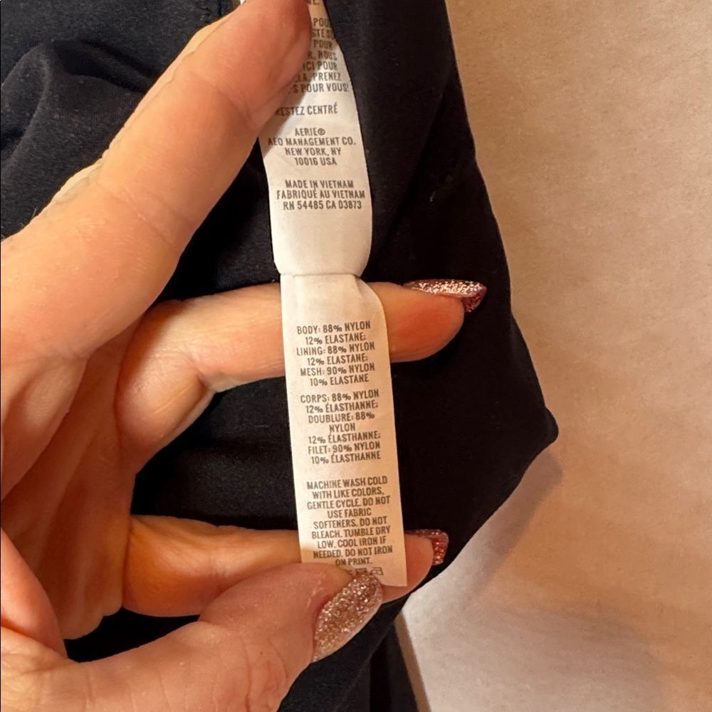 Aerie Offline Real Me Black Leggings Jumpsuit. Size Medium. - Picture 10 of 11